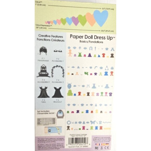 Cricut Personal Electronic Cutter & Expression  PAPER DOLL DRESS UP Provo Craft - Picture 2 of 4